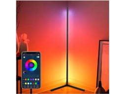 Luminária de Chão de Canto para Sala de Estar com 150 Leds Rgb, Luz Ambiente Inteligente para Quarto Nórdico. SFUSHOS