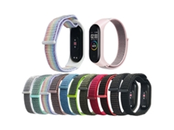 Xiaomi Mi Band 6 Pulseiras De Relógio De Nylon (preto Sólido)*