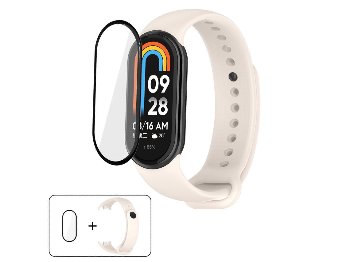 Pulseira De Silicone De Cor Sólida Com Película Curva 3d