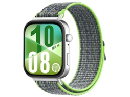 Bracelete para Huawei Watch Fit 4 Pro 4 3 XIAOMOYU nylon trançado com fecho de velcro verde e azul