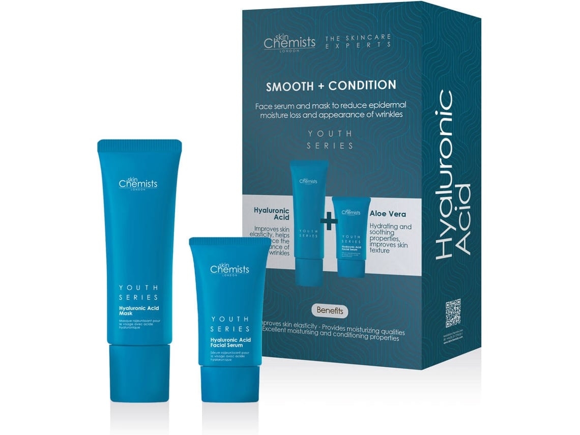 Coffret de Rosto SKIN CHEMISTS Youth Series Hyaluronic Acid Routine 2 Peças (Outlet Caixa Aberta)