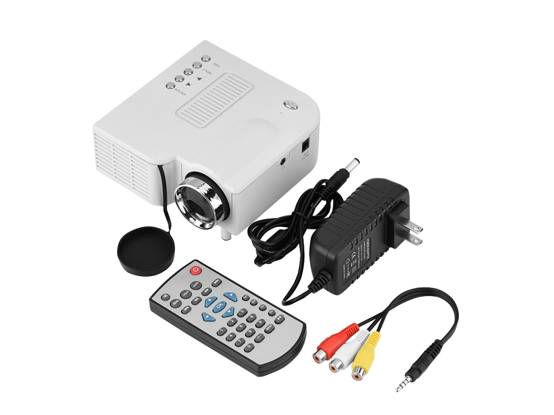 Projetor Led LAXISCREED 1080p Mini Branco