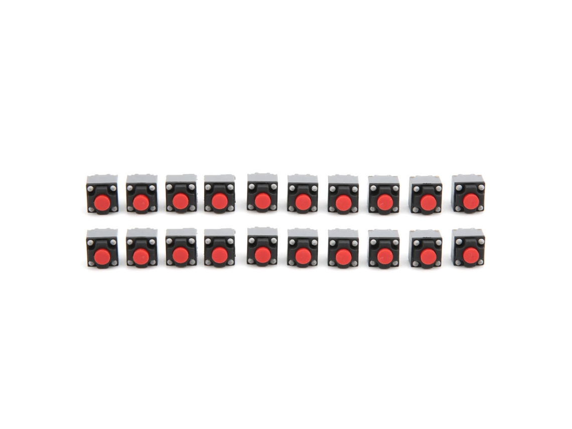 20pcs Micro Interruptor Táctil de Push Button À Prova D'água 6x6x7.3mm