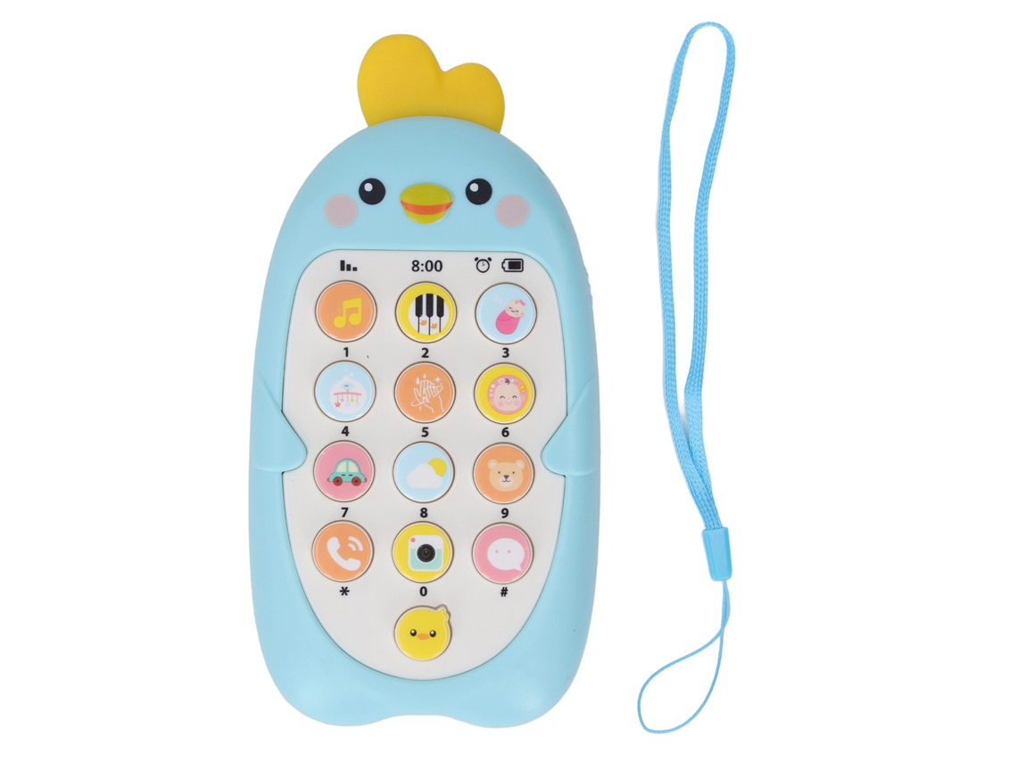 Telefone de Brinquedo Business com Design Cartoon Música Multifuncional | S/MARCA