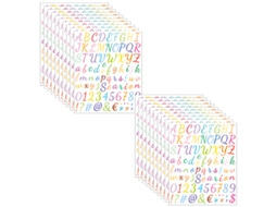 Folhas De Adesivos Coloridos Com Letras Alfabeto Colorido Autoadesivo Estilo 2 ZMDECQNA