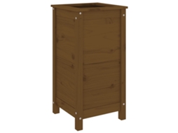 Garden Planter, Garden Planters Vidaxl Marrom Madeira De Pinho (40 X 40 X 78 Cm)