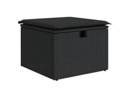 Garden Stool, Garden Stools Vidaxl Preto Rattan / Vime (n/a)