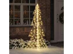 Vidaxl Árvore De Natal 240 Led Branco Quente 180 Cm Pet