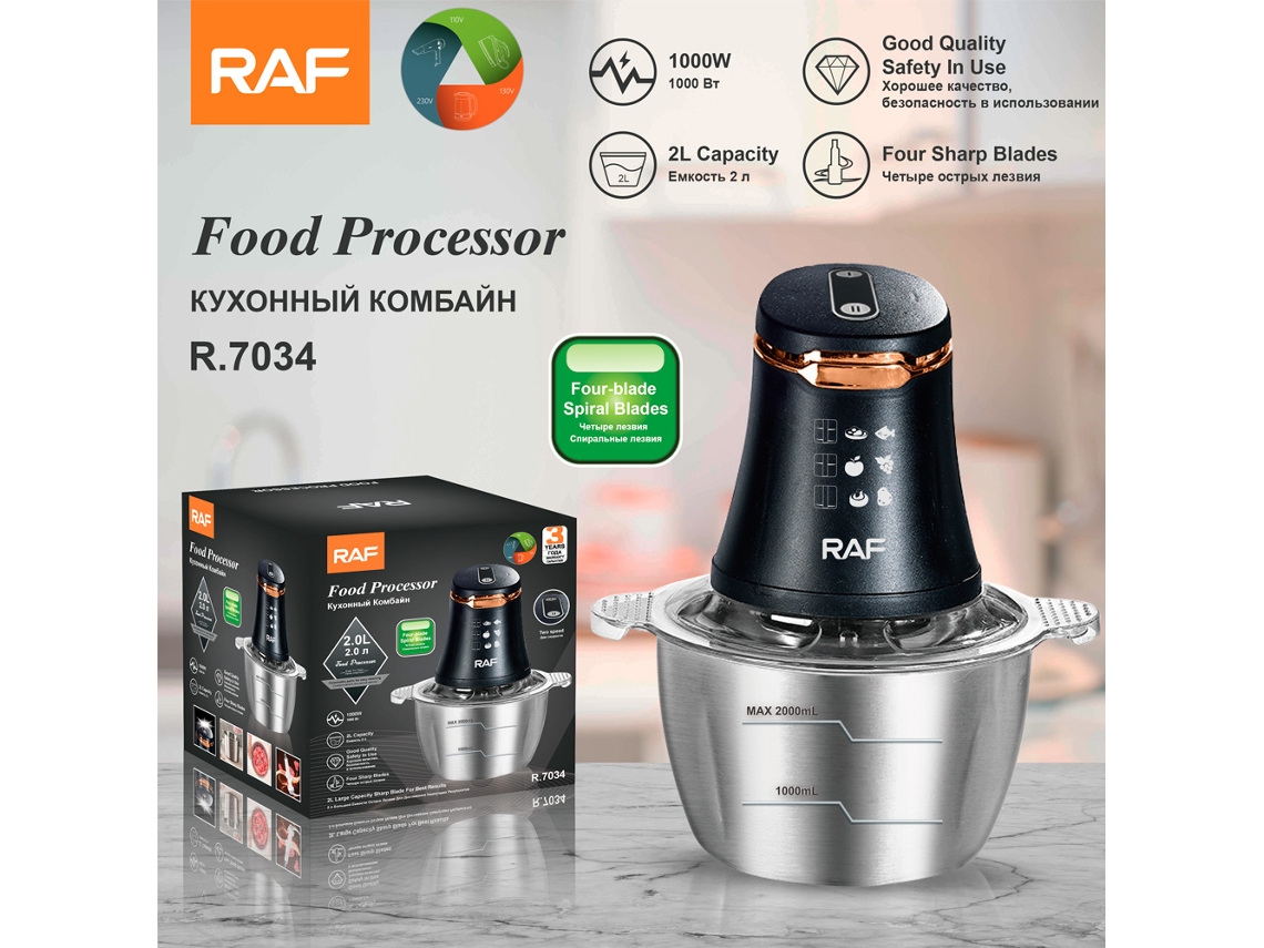 Moedor de Carne MDUG, aço inox, multifuncional