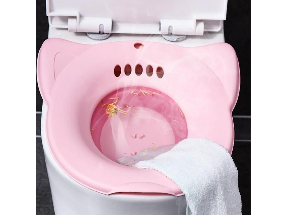 2026 bañera de Asiento Plegable para Hemorroides, Cuidado Postparto Y Perineo, Inodoro Con Regadera Sxu Sem Ferramenta de Download Pink
