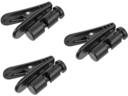 Organizador De Cabos Para Fones De Ouvido Sherchpry Em Abs E Preto, Gerenciamento De Fios Sem Vibração, Clipes