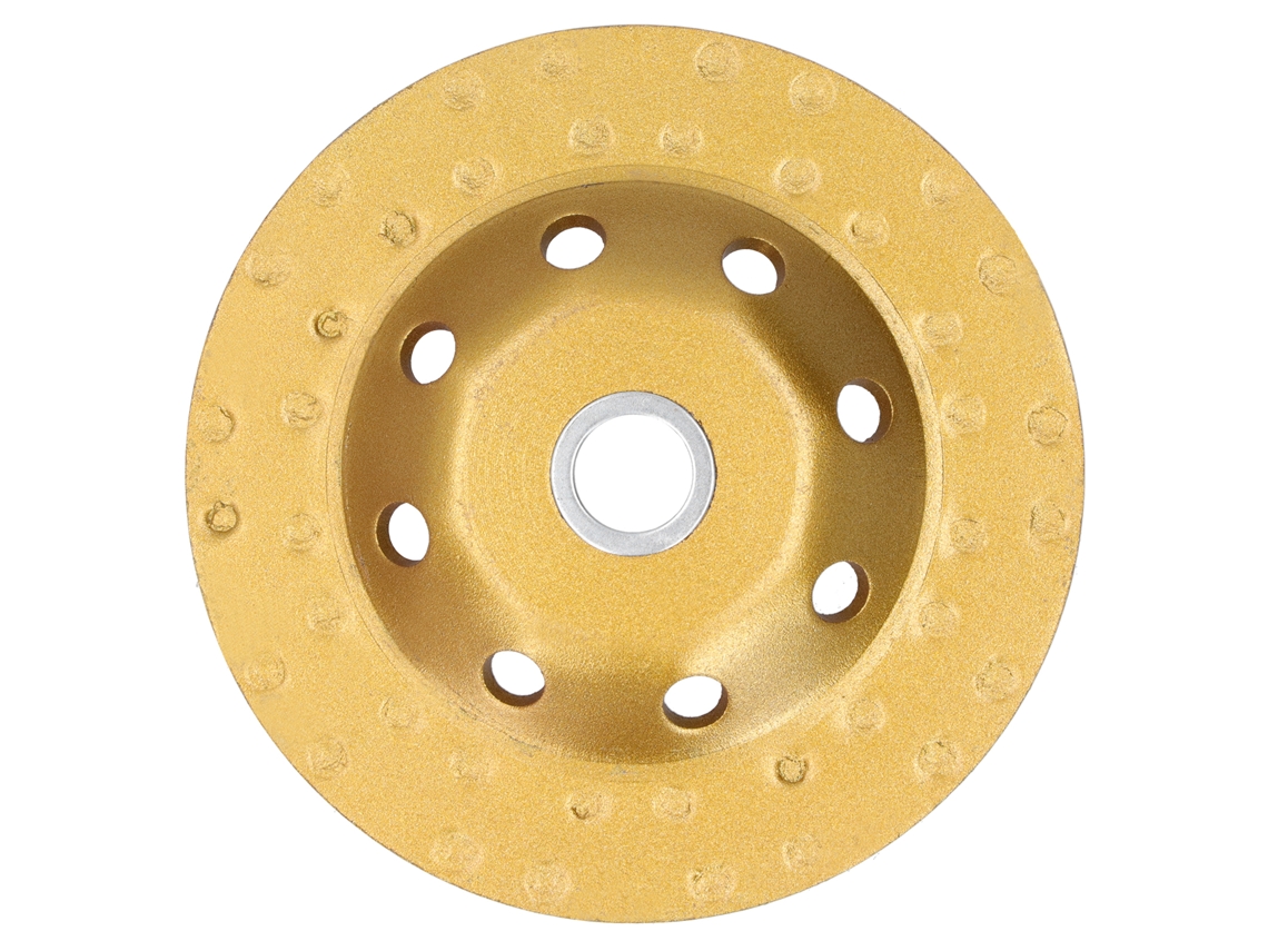 Disco De Esmerilado De Diamante Taza Rueda Doble Fila Disco De Corte 125mm Lija Pulidora