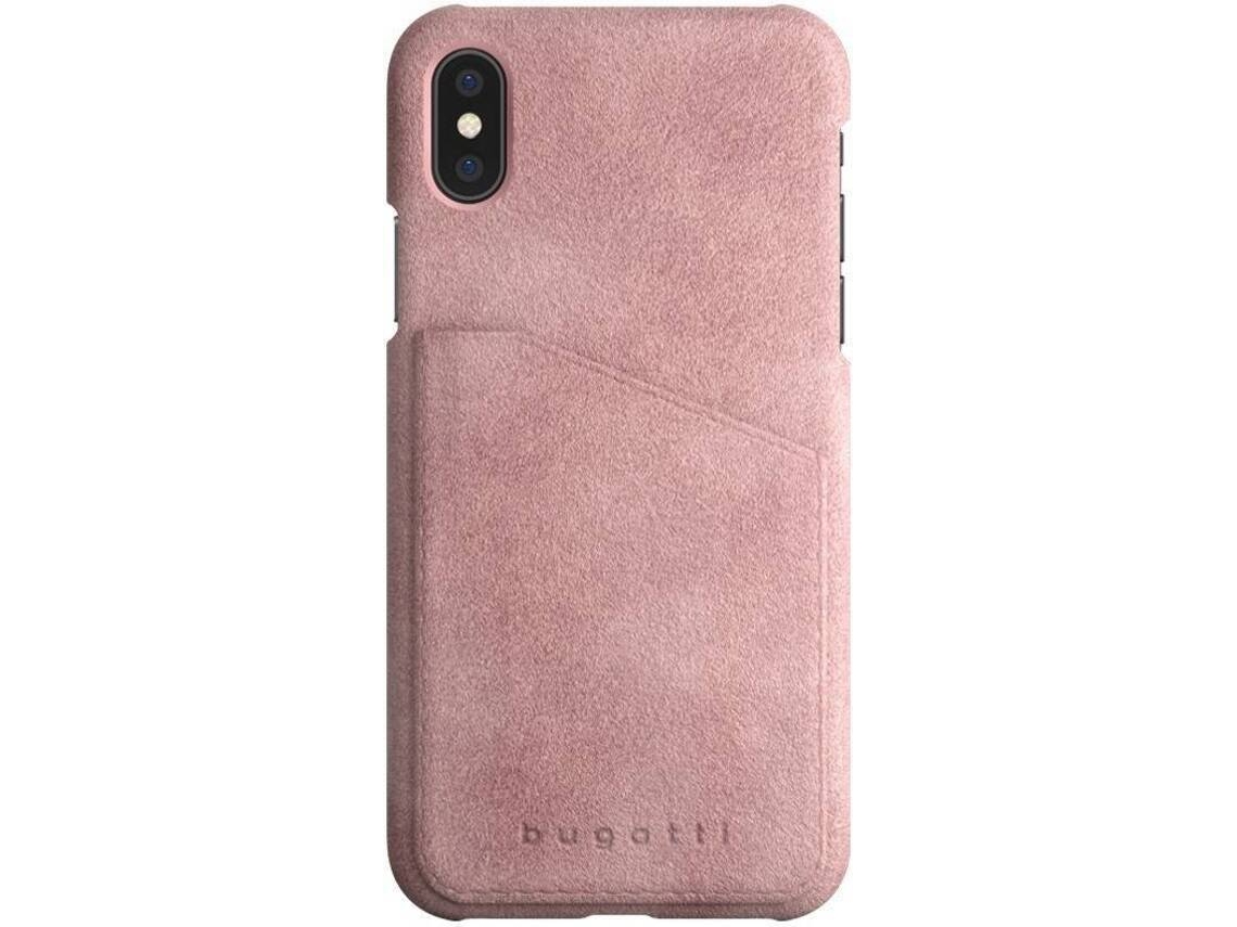 Capa iPhone X, XS BUGATTI Londra Suede Rosa