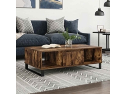 Vidaxl Mesa De Centro 104x60x35cm Derivados De Madeira Carvalho Fumado