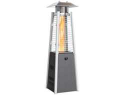 Aquecedor Gás Butano 3kw Exterior Temperatura Ajustável Ignição Prata Bronze