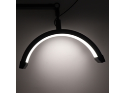 Anel De Luz Meia-lua De 12 Polegadas (10w, Altura Ajustável, Temperatura De Cor 3000-6000k Com Clip) Eoocoo
