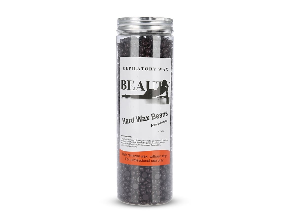 2026 cera Dura para Depilar 400g/botella Pellets de Cera de Abeja para Cuerpo Y Brazos Tipo Café