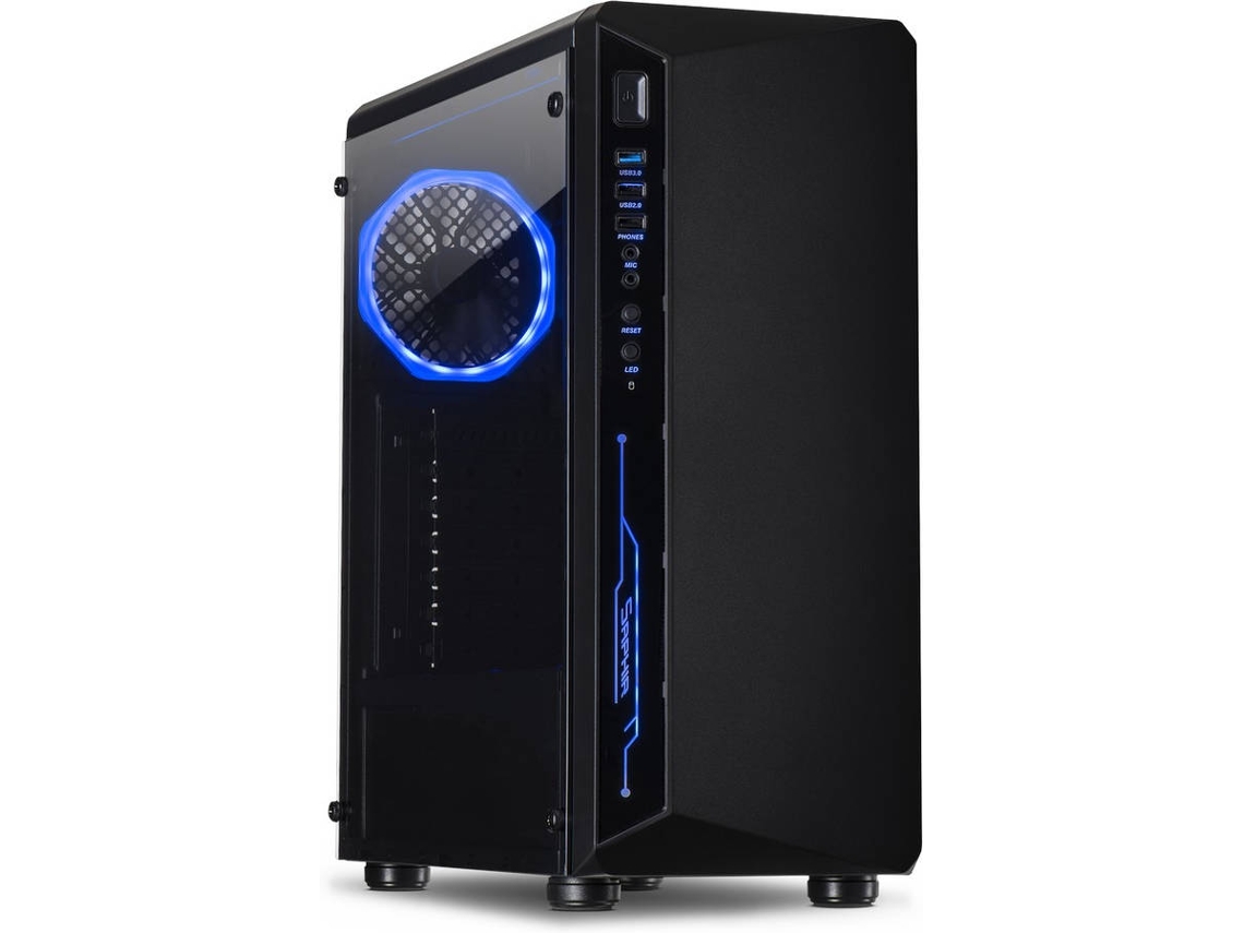 Caixa PC INTER-TECH C-3 Saphir (ATX Mid Tower - Preto)
