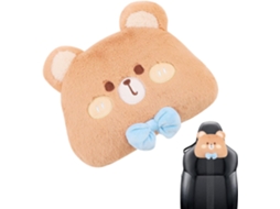 Almofada de Pescoço para Carro em Formato Urso, Suporte Fofo, Cintura Macia e Confortável Assento, CHABERLU