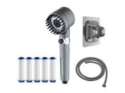 Chuveiro Turboshower Multifuncional Massagem Portátil Chuveiro Ajustável Turbocharge Chuveiro Nostalgia88