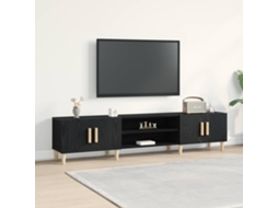 Vidaxl Gabinete Para Tv Carvalho Preto 180 X 31,5 X 40 Cm