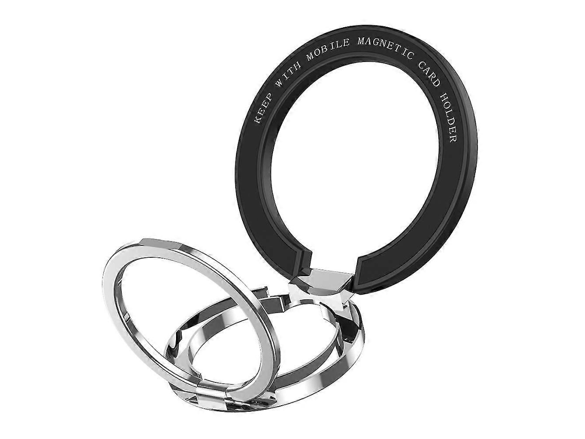 Anel Magnético Para Celular Compatível Com Magsafe, Suporte De Anel Magnético De Metal De Eixo Duplo Para Celular Com A