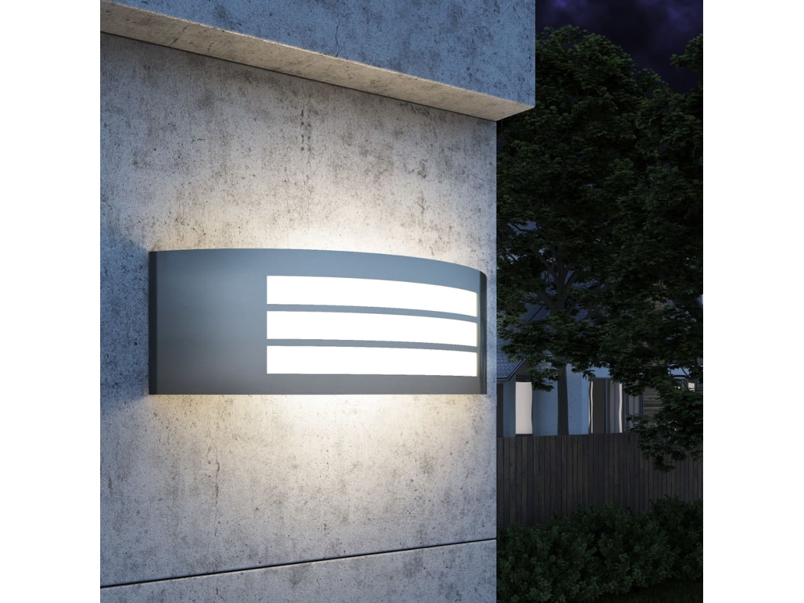 Vidaxl Candeeiro De Parede Exterior Aço Inoxidável