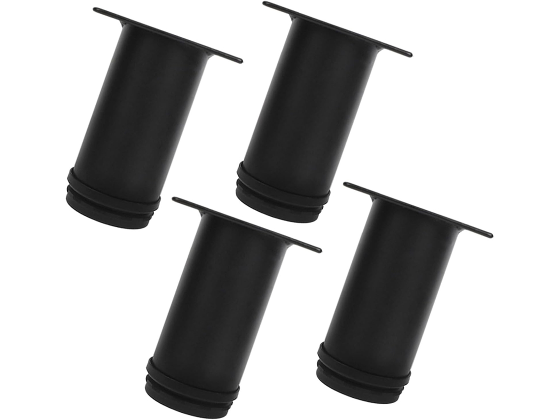 Sewroro Conjunto De 4 Pés Móveis Ajustáveis Em Aço Inoxidável Com Anel Antiderrapante E Resistente A Arranhões Para