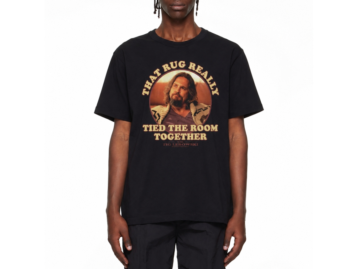 Rockinstone The Big Lebowski That Rug Black Adult T-shirt Size:xxxl