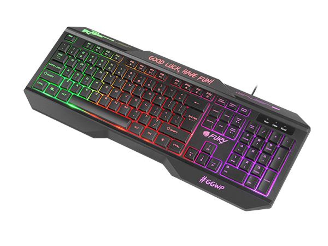 Fury Hellfire 2 Teclado Usb Qwerty Preto