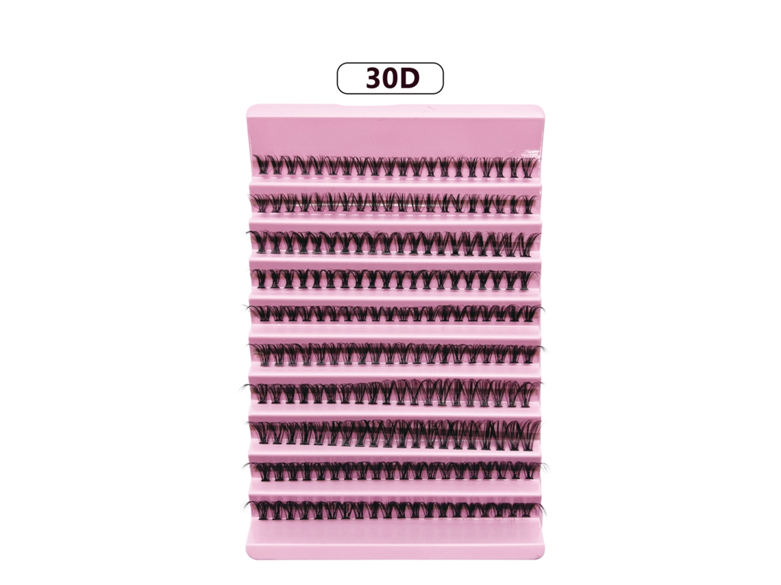 200 Peças de Cílios Postiços Diy, 40 Cílios Postiços Longos e Naturais em Tufos. MDUG (30d)
