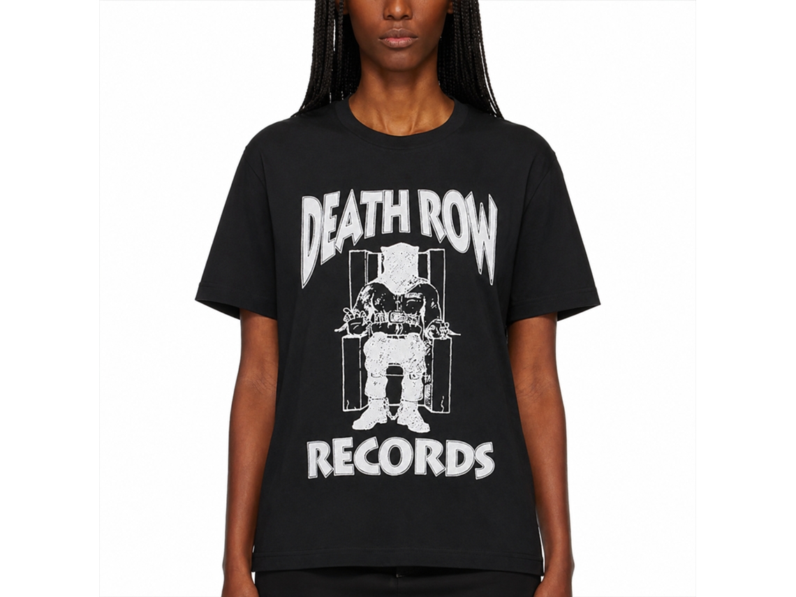 Death Row Records White Logo T-shirt Unisex Adults Size:xxl