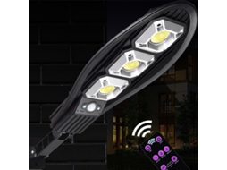 Lurelia Luminária Solar De Jardim Com Sensor Pir, Controlo Remoto, 3 Modos, Ip66, Branco, Para Exterior