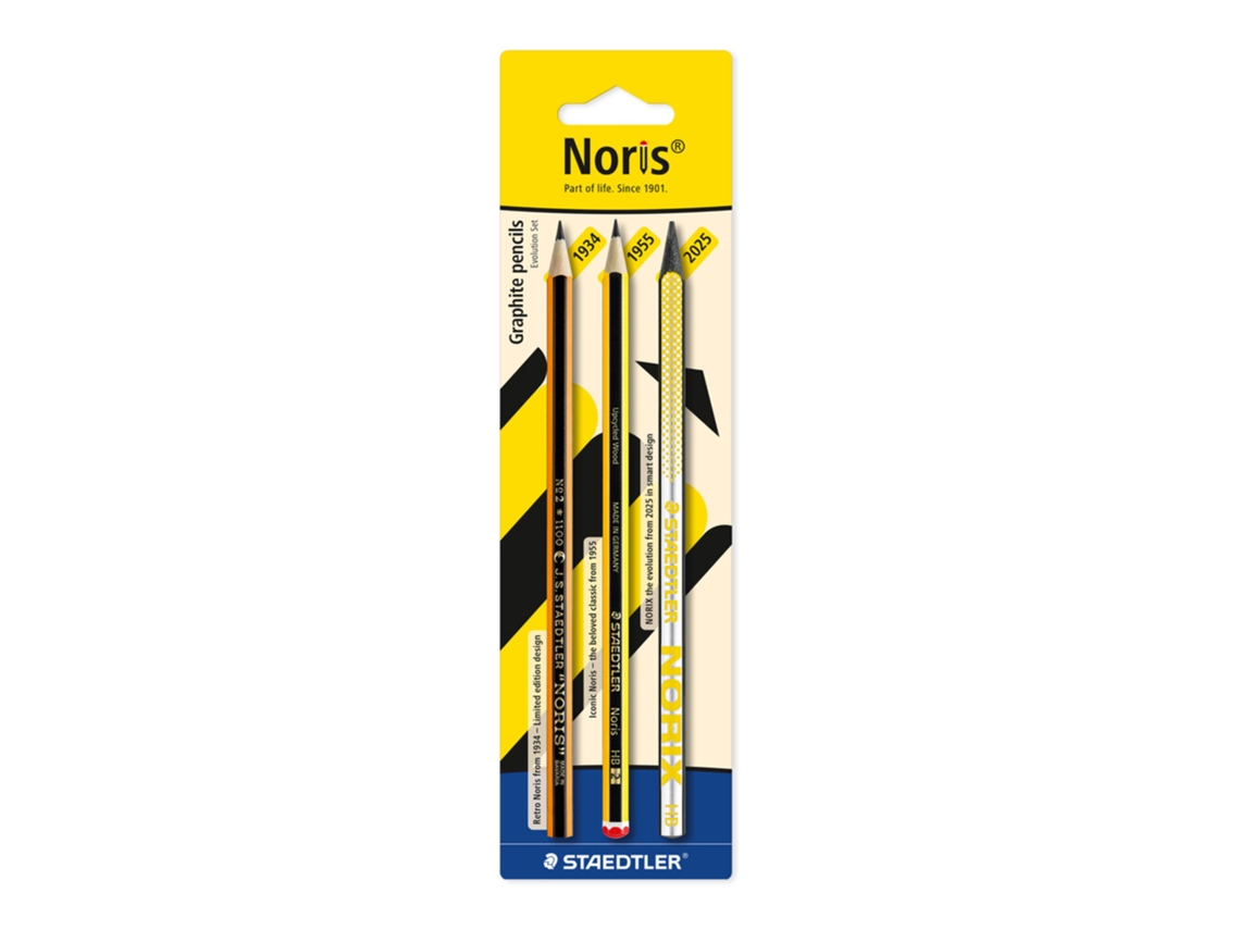 Lápis Grafite STAEDTLER Noris® Evolution Set, Mina Hb e N2, 3 Unidades