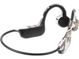 Fones De Ouvido Sem Fio Com Visor Cinza, Abertos Para Corrida E