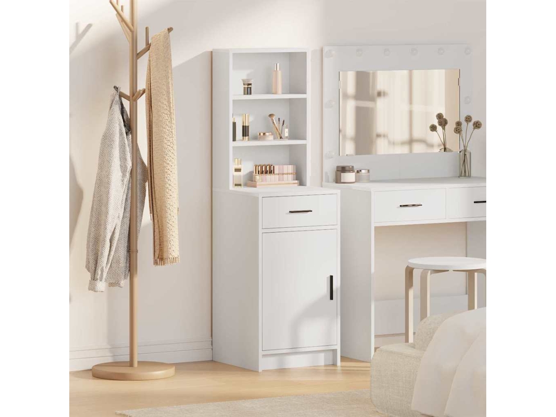 Vidaxl Buffê Branco 41 X 40 X 135 Cm Derivados De Madeira