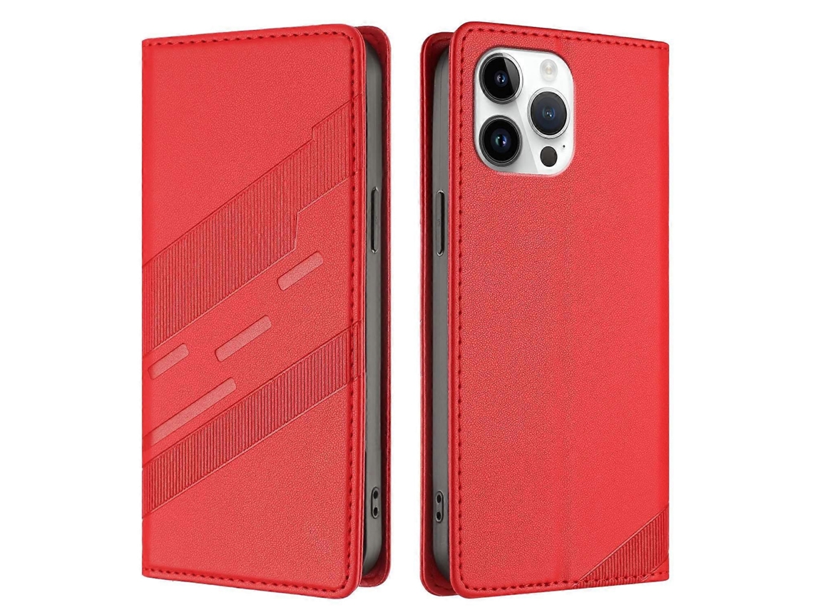 Capa De Couro Com Suporte E Estampa Estilo Punk Para Iphone 13 Pro Max De 6,7 Polegadas