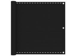 Conjunto 1 Tela De Varanda Vidaxl Preto Polietileno De Alta Densidade (90 X 700 Cm)