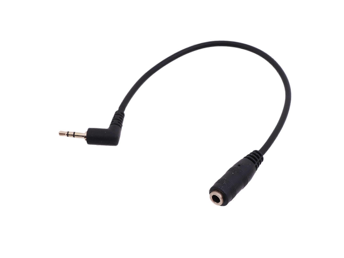Cabo Adaptador de Áudio Estéreo com Conector Macho 2,5 Mm para Fêmea 3,5 Fones Ouvido, 20 Cm AQUAFORGE