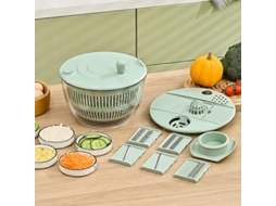 Cortador de Legumes 5 em 1, Centrífuga de Salada com Fatiador, Secador de Alface TAISHENGDA