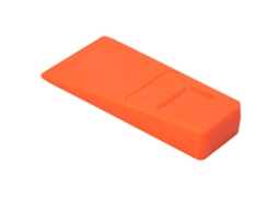 Laxiscreed Cunhas De Madeira Em Plástico Laranja, 14cm Para Fixação E Nivelamento De Superfícies