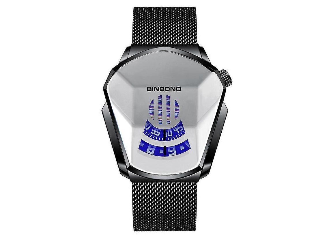 Relógio Masculino Hengrongshen Binbon Locomotive Concept com Tecnologia Live Black