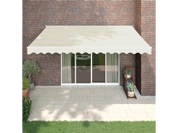 Vidaxl Toldo Retrátil Automático 4x3 M Cor Creme