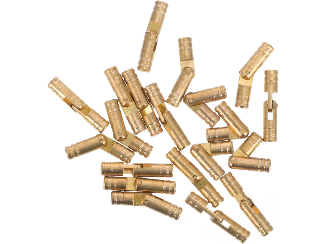 Kallory 20 Dobradiças Invisíveis De Cobre, 5x25mm, Dobradiças Minúsculas E Ocultas Para Joias Armários De Madeira