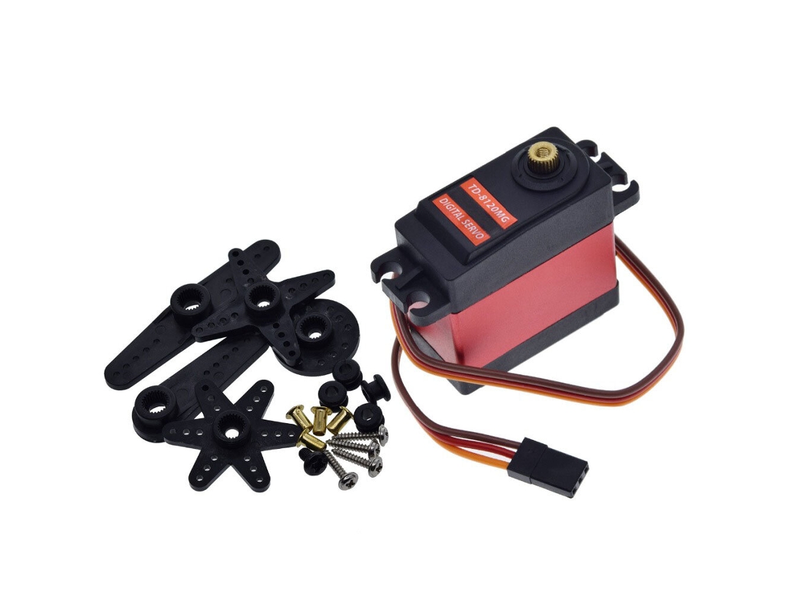 Servo Digital À Prova Água Td 8120mg com Engrenagens Metálicas, Elevado Binário 20 Kg e Ângulo 180° Automóveis e Modelos Telecomandados. MDUG