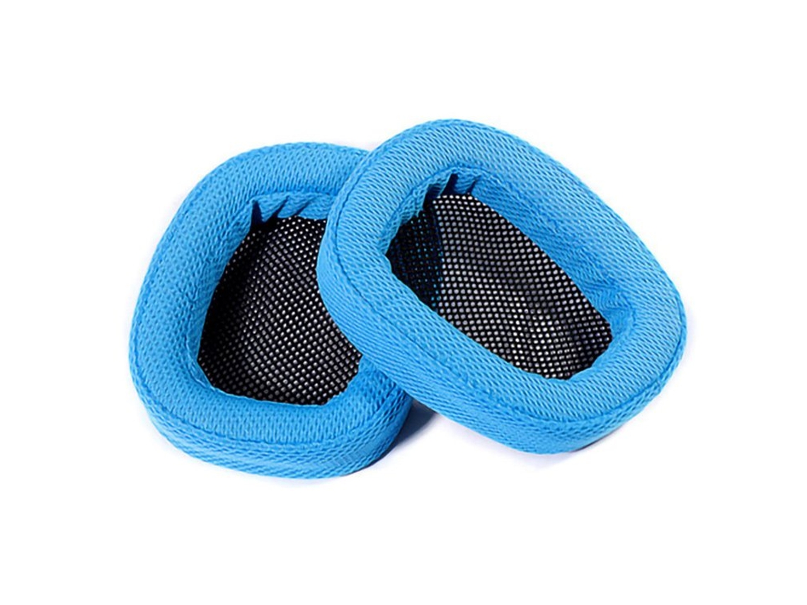 Almofadas Zruxe Para Auscultadores Logitech G433/g233/g Pro (2 Unidades, Azul Claro, Rede)