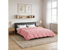 Vidaxl Edredom De Verão Simples 220 X 260 Cm Verão Rosa Respirável