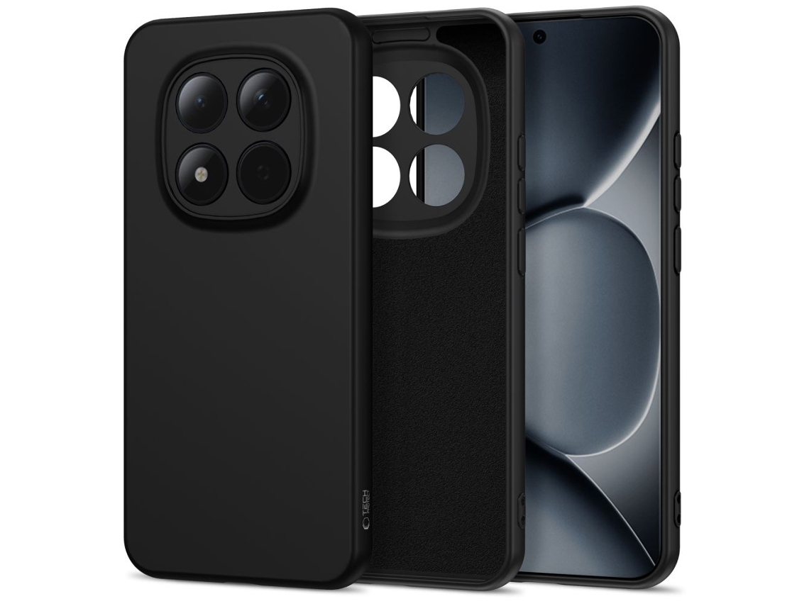 Capa Tech-protect Icon Para Xiaomi Redmi Note 15 Pro 5g Alta Proteção Preta