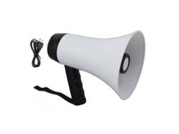 Primerox megafone portátil 30w com gravador e alcance 500m