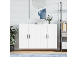 Vidaxl Móveis De Parede 2 Pcs Derivados De Madeira Branco